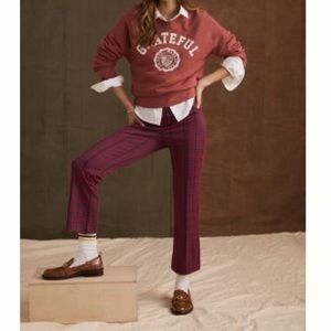NWT Maeve the Margot Kick Flare Pants - plaid